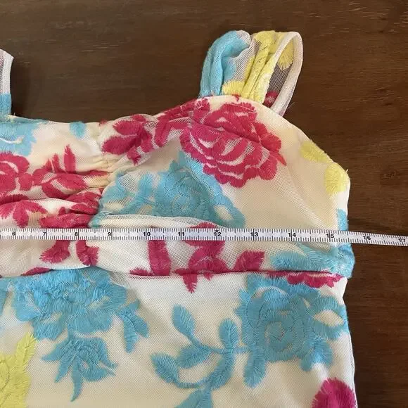 Colorful Dance Recital Dress Prom Homecoming Party Dance Costume Floral Girly - Picture 11 of 13